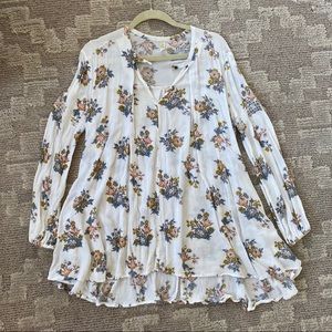 Floral Free People Tunic